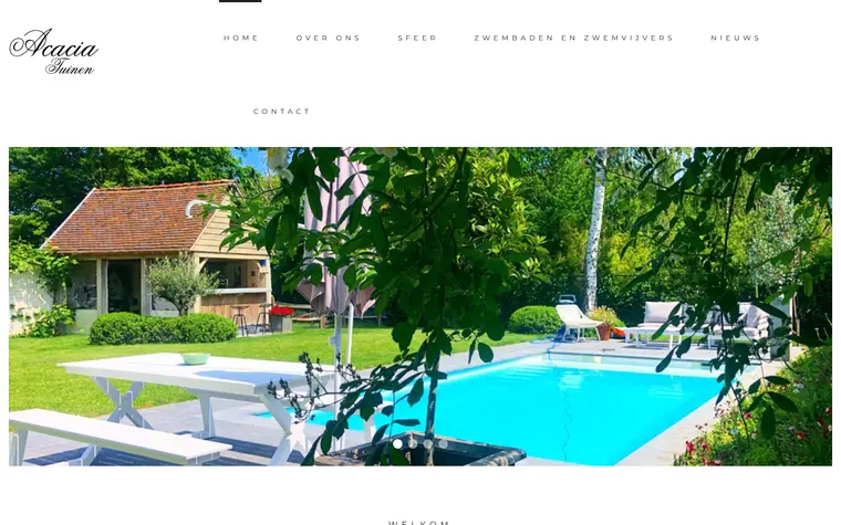 Website van Acacia Tuinen