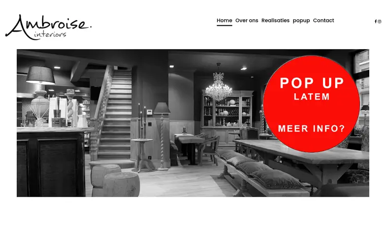 Website van Ambroise Interiors