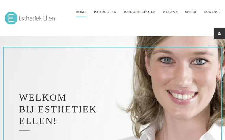 Website van Esthetiek Ellen