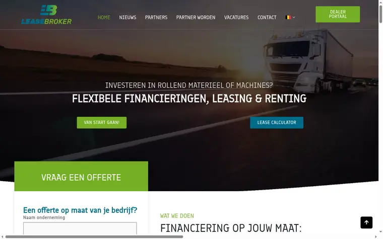 Website van LeaseBroker